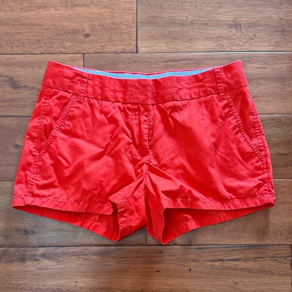 Lot of 2 pairs of size 2 Shorts - Old Navy and J. Crew Red & White - Picture 2 of 11